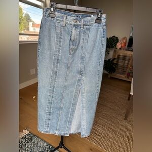 Etica Light Blue Denim Skirt